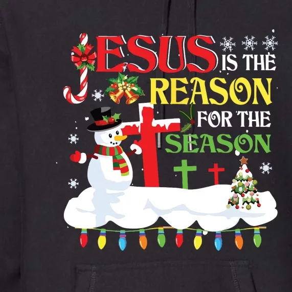 Christian Jesus The Reason Christmas Stocking Stuffer Gifts Premium Hoodie