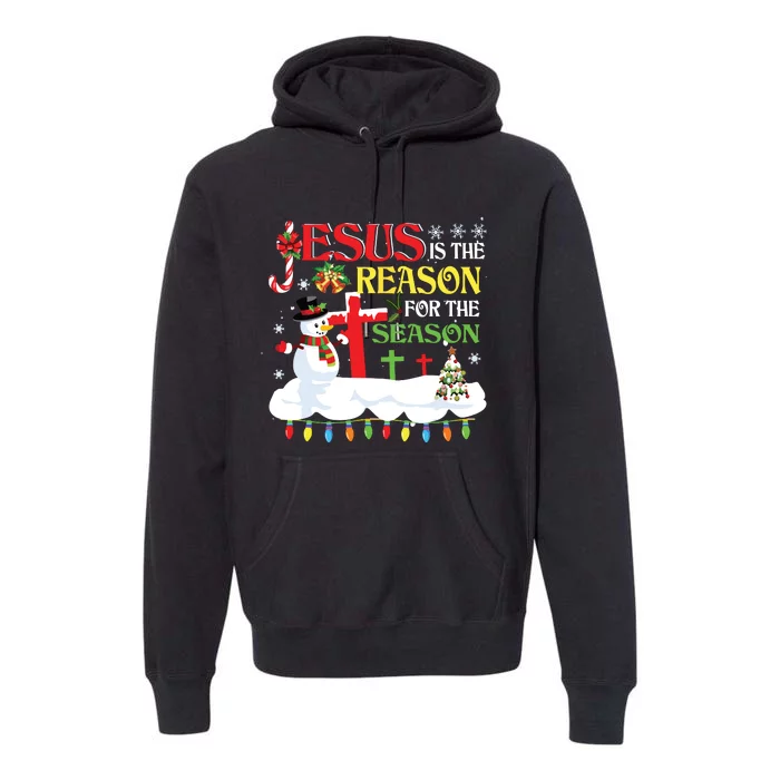 Christian Jesus The Reason Christmas Stocking Stuffer Gifts Premium Hoodie