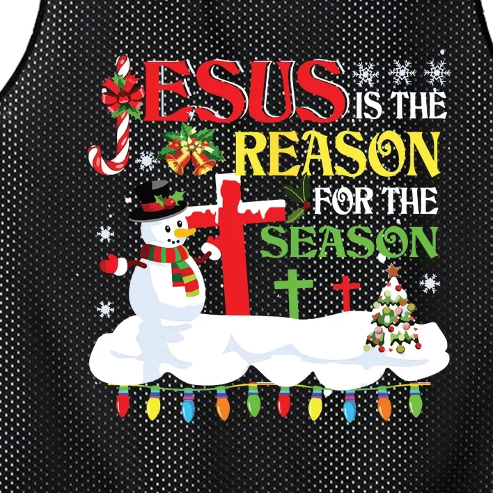 Christian Jesus The Reason Christmas Stocking Stuffer Gifts Mesh Reversible Basketball Jersey Tank