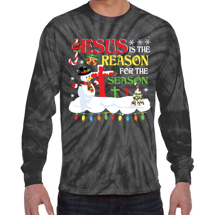 Christian Jesus The Reason Christmas Stocking Stuffer Gifts Tie-Dye Long Sleeve Shirt