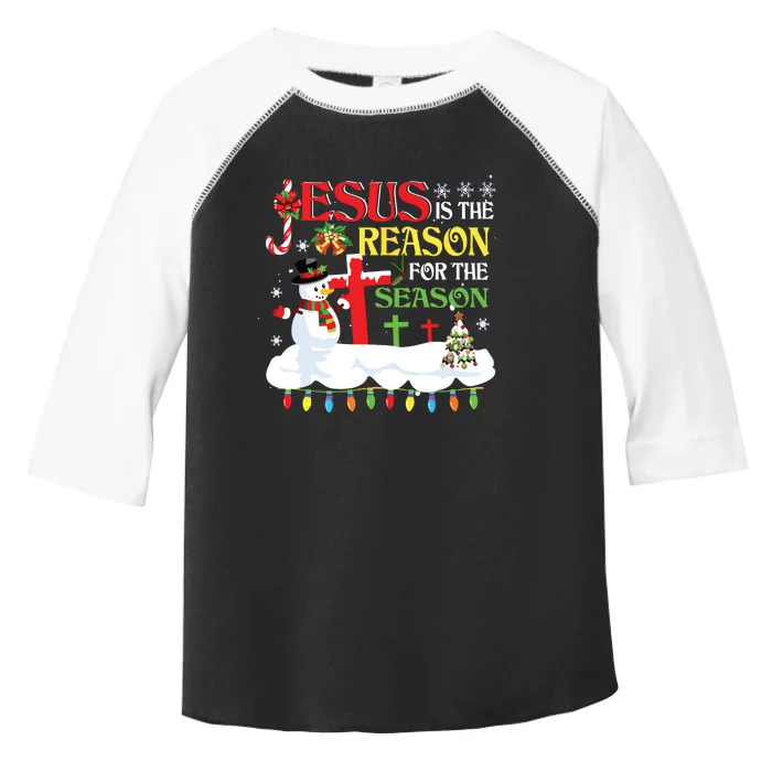 Christian Jesus The Reason Christmas Stocking Stuffer Gifts Toddler Fine Jersey T-Shirt