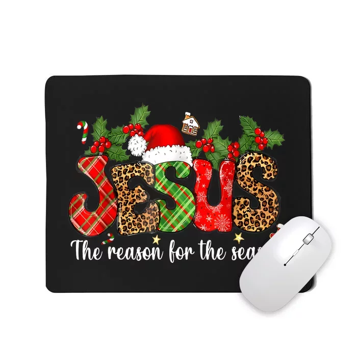 Christian Jesus The Reason Xmas Holiday Season Christmas Mousepad