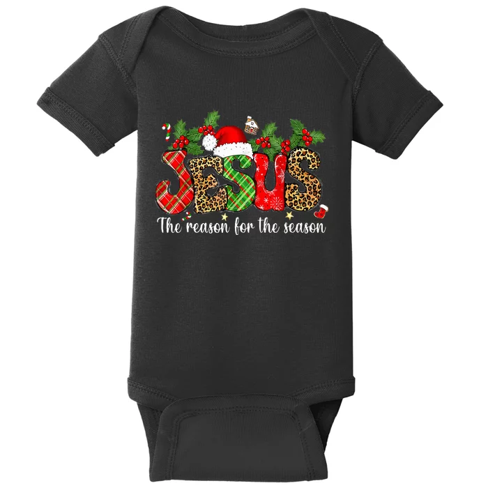 Christian Jesus The Reason Xmas Holiday Baby Bodysuit