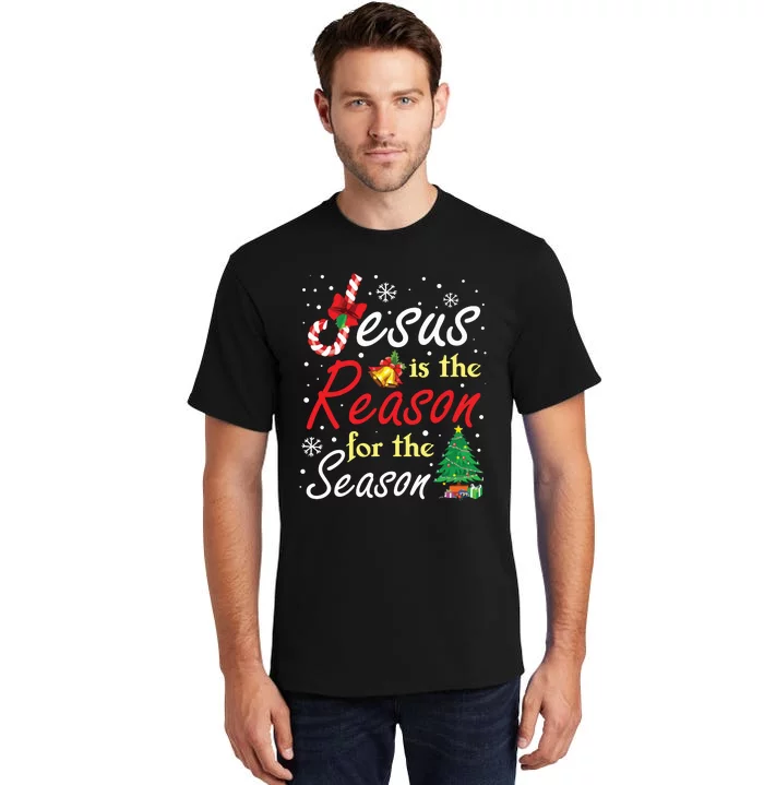 Christian Jesus The Reason Christmas Stocking Stuffer Gifts Tall T-Shirt