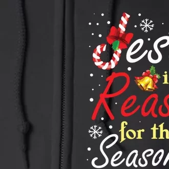 Christian Jesus The Reason Christmas Stocking Stuffer Gifts Full Zip Hoodie