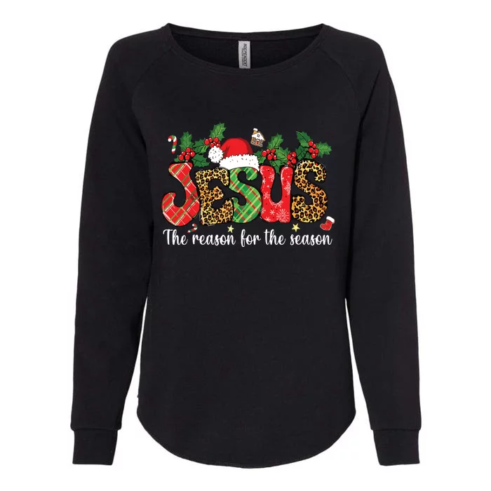 Christian Jesus The Reason Xmas Holiday Season Christmas Womens California Wash Sweatshirt