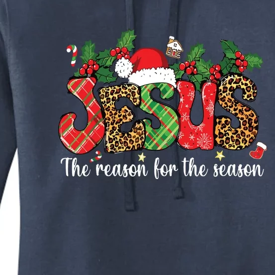 Christian Jesus The Reason Xmas Holiday Season Christmas Women's Pullover Hoodie