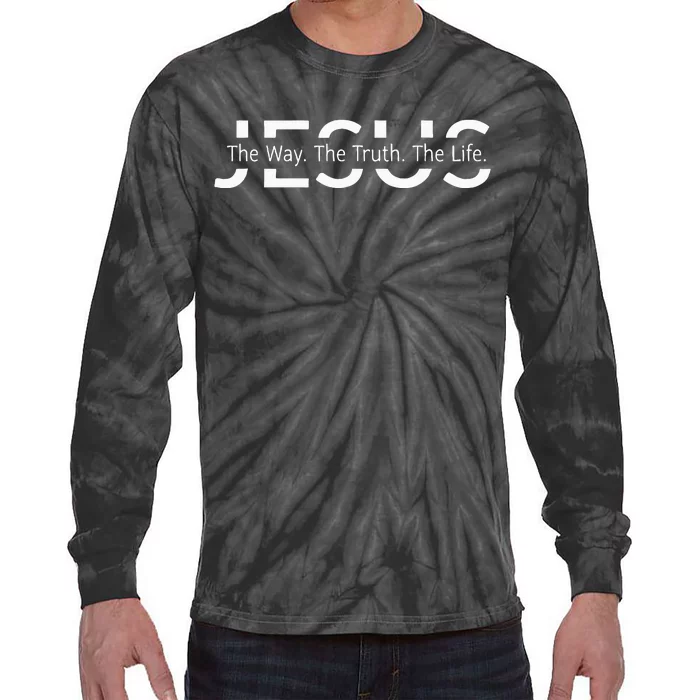 Christ Jesus The Way The Truth The Life Blessed Christians Tie-Dye Long Sleeve Shirt