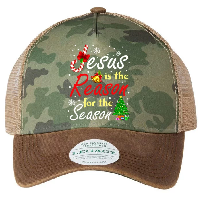 Christian Jesus The Reason Christmas Stocking Stuffer Legacy Tie Dye Trucker Hat