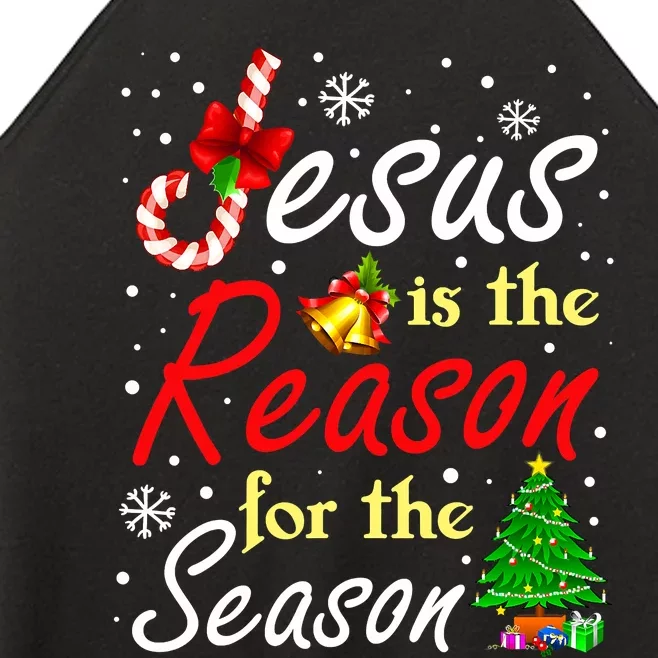 Christian Jesus The Reason Christmas Stocking Stuffer Women’s Perfect Tri Rocker Tank