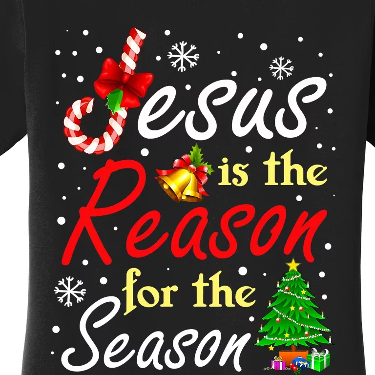 Christian Jesus The Reason Christmas Stocking Stuffer Women's T-Shirt