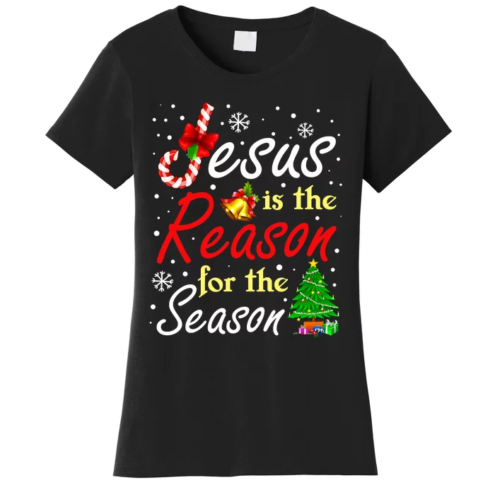 Christian Jesus The Reason Christmas Stocking Stuffer Women's T-Shirt