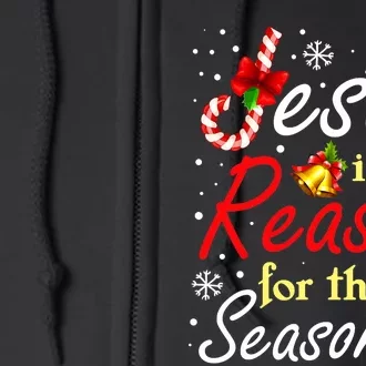 Christian Jesus The Reason Christmas Stocking Stuffer Full Zip Hoodie