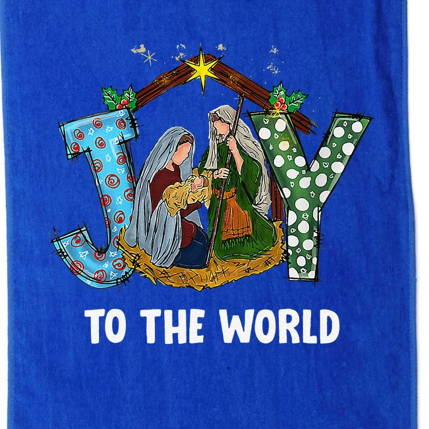 Christmas Joy To The World Baby Jesus Religious Christian Platinum Collection Golf Towel