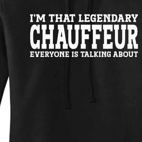 Chauffeur Job Title Employee Funny Worker Chauffeur Women's Pullover Hoodie