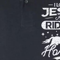 Cool Jesus teen I Love Jesus And Riding Horses Horse Softstyle Adult Sport Polo