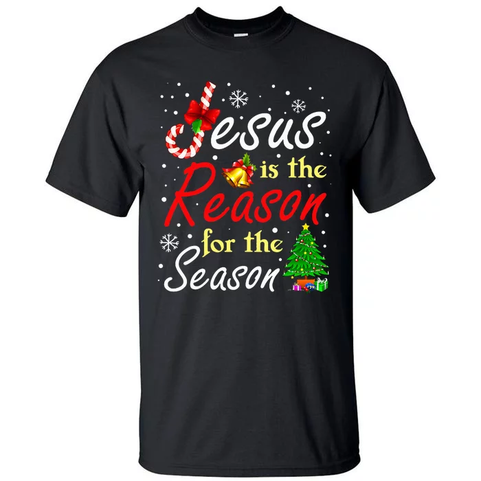 Christian Jesus The Reason Christmas Stocking Stuffer Gifts Tall T-Shirt