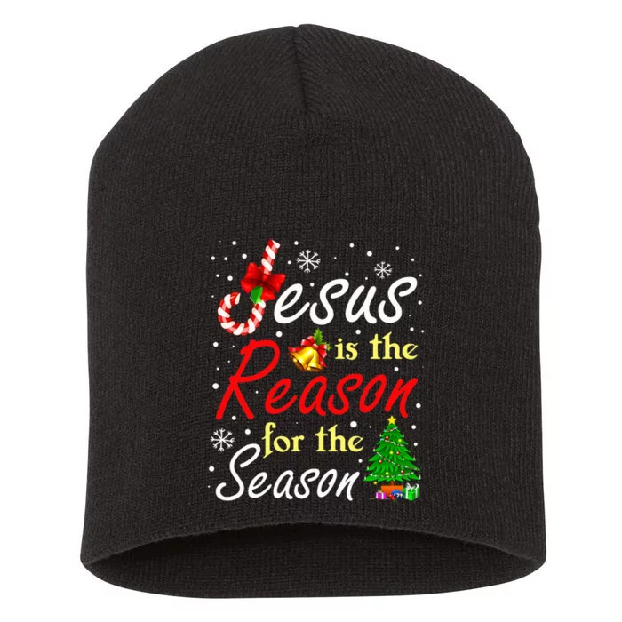 Christian Jesus The Reason Christmas Stocking Stuffer Gifts Short Acrylic Beanie