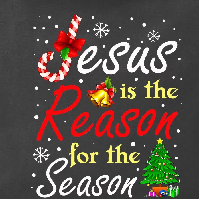 Christian Jesus The Reason Christmas Stocking Stuffer Gifts Zip Tote Bag