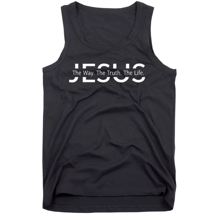 Christ Jesus The Way. The Truth. The Life Blessed Christians Tank Top