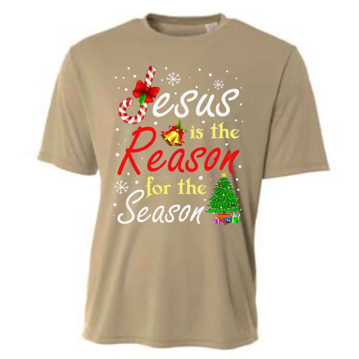 Christian Jesus The Reason Christmas Stocking Stuffer Gifts Cooling Performance Crew T-Shirt