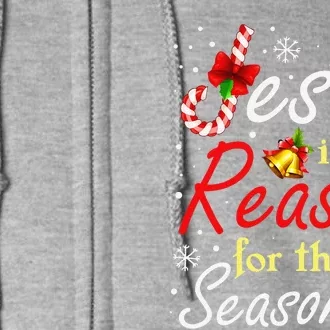 Christian Jesus The Reason Christmas Stocking Stuffer Gifts Full Zip Hoodie