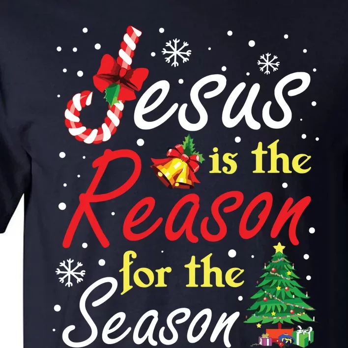 Christian Jesus The Reason Christmas Stocking Stuffer Gifts Tall T-Shirt