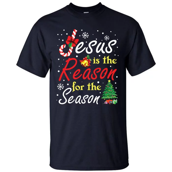 Christian Jesus The Reason Christmas Stocking Stuffer Gifts Tall T-Shirt