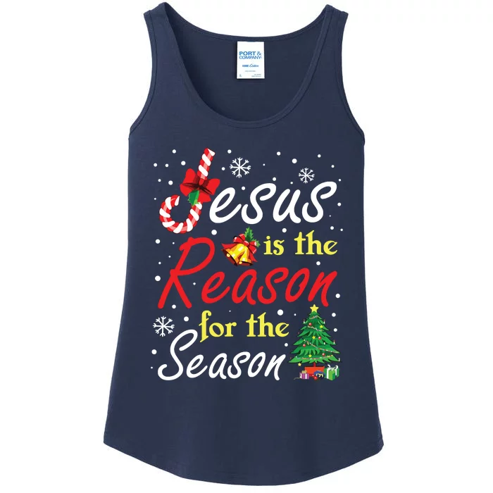 Christian Jesus The Reason Christmas Stocking Stuffer Gifts Ladies Essential Tank