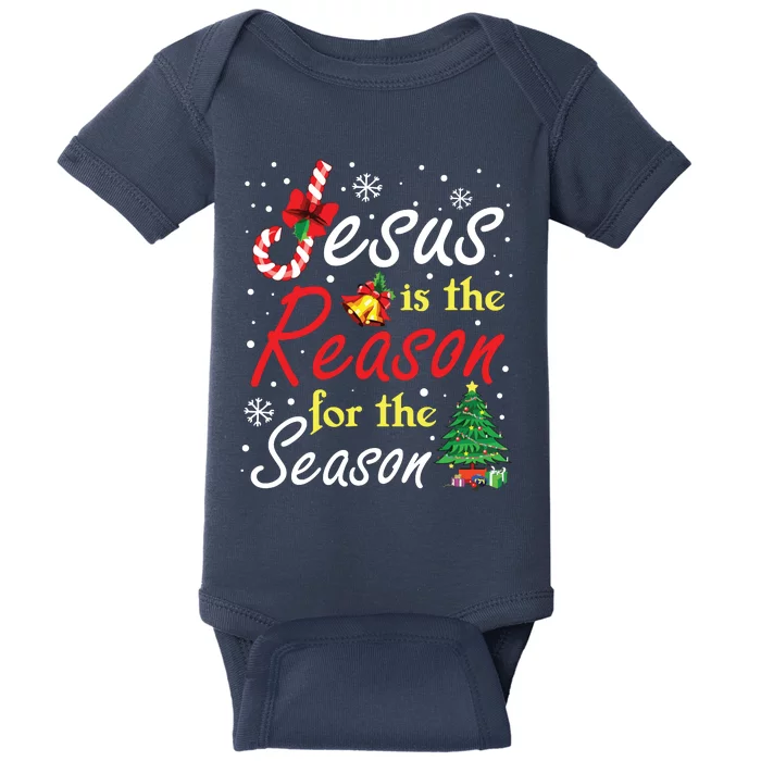 Christian Jesus The Reason Christmas Stocking Stuffer Gifts Baby Bodysuit