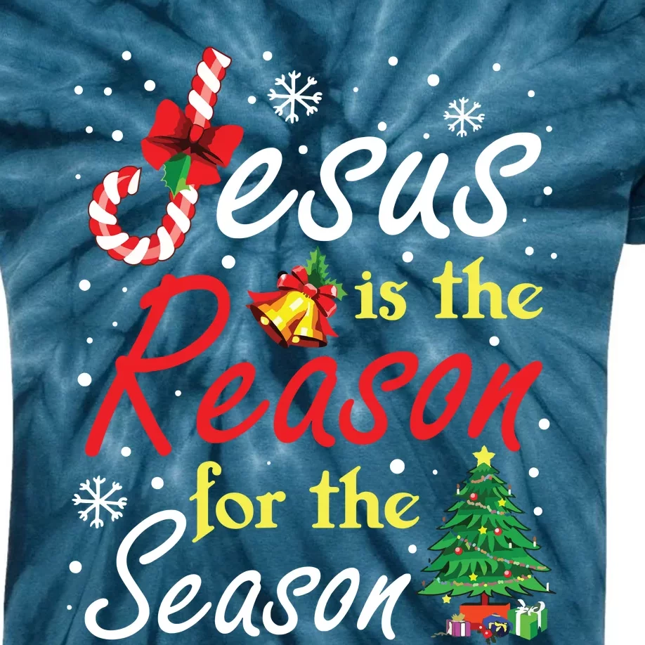 Christian Jesus The Reason Christmas Stocking Stuffer Gifts Kids Tie-Dye T-Shirt