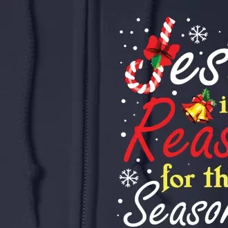 Christian Jesus The Reason Christmas Stocking Stuffer Gifts Full Zip Hoodie