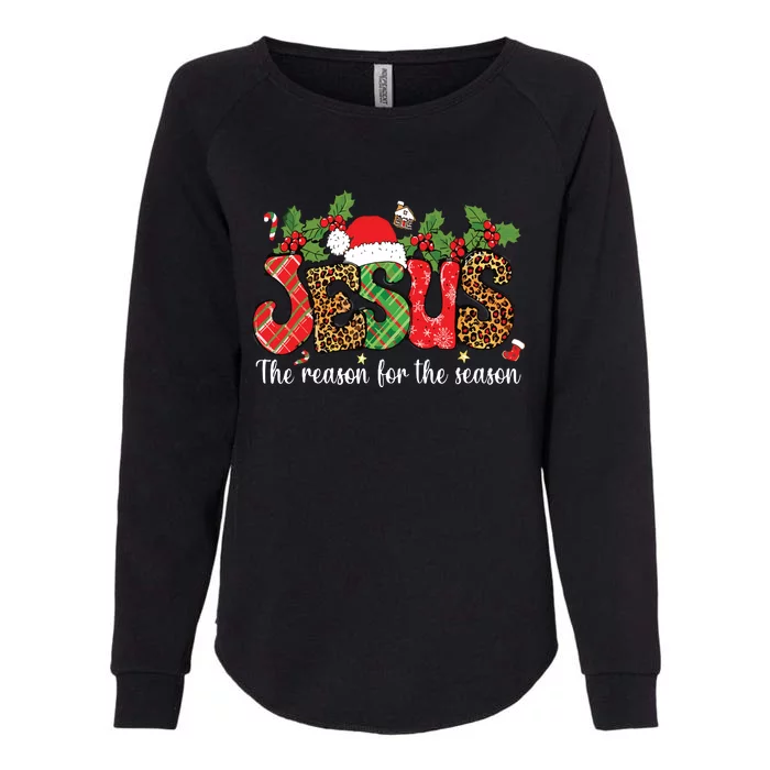 Christian Jesus The Reason Xmas Holiday Season Christmas Womens California Wash Sweatshirt