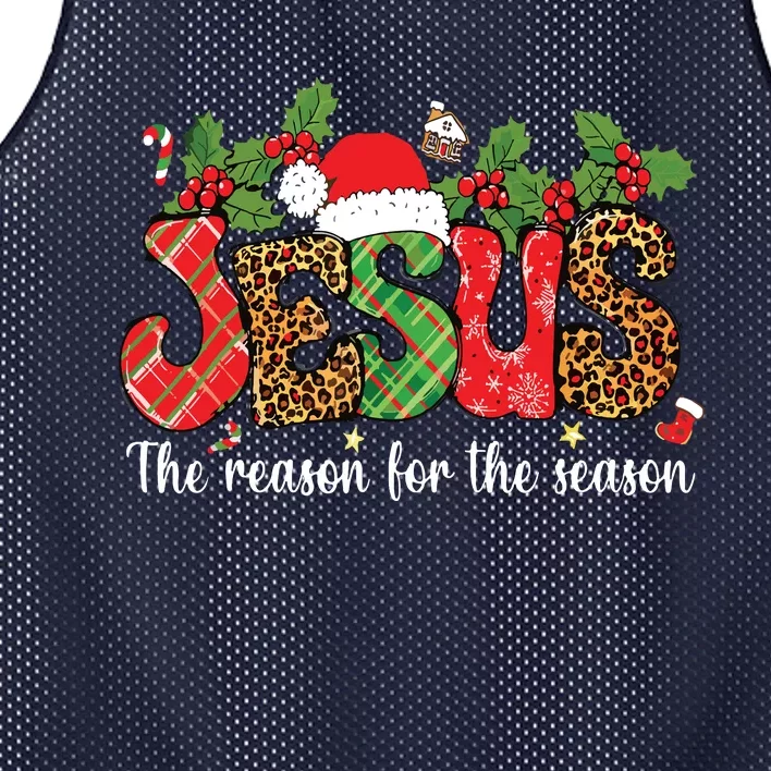 Christian Jesus The Reason Xmas Holiday Season Christmas Mesh Reversible Basketball Jersey Tank