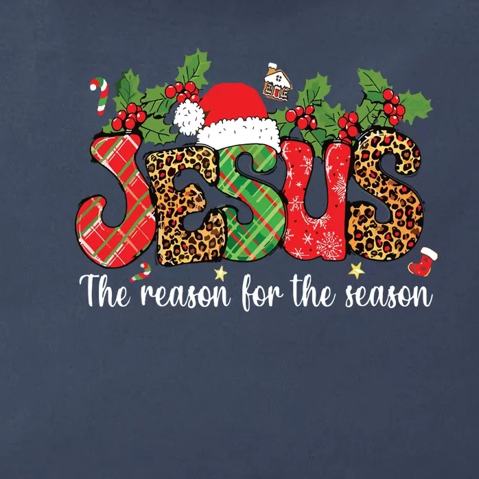 Christian Jesus The Reason Xmas Holiday Season Christmas Zip Tote Bag