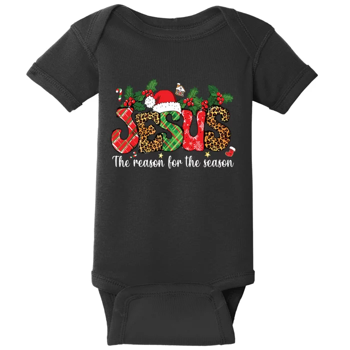 Christian Jesus The Reason Xmas Holiday Season Christmas Baby Bodysuit