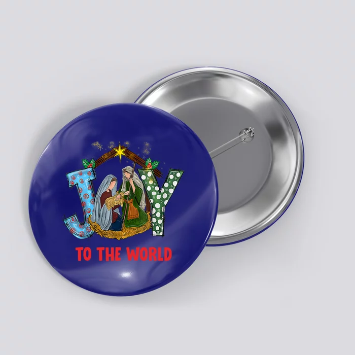 Christmas Joy To The World Jesus Religious Christian Great Gift Button