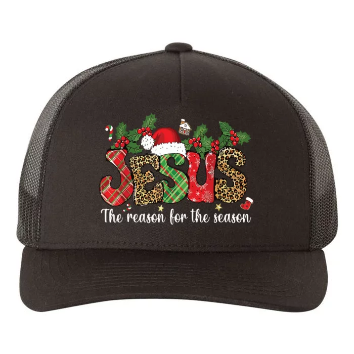 Christian Jesus The Reason Xmas Holiday Season Christmas Yupoong Adult 5-Panel Trucker Hat