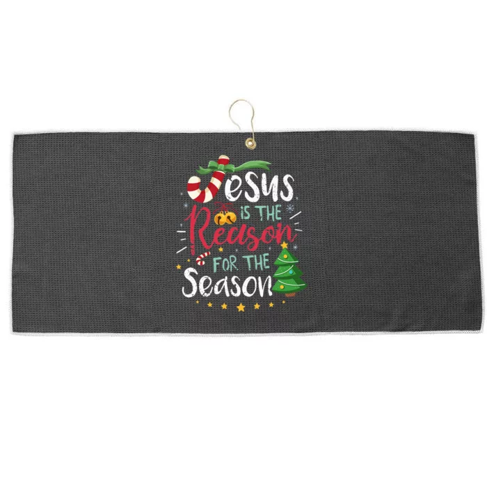 Christian Jesus The Reason Christmas Stocking Stuffer Gift Large Microfiber Waffle Golf Towel