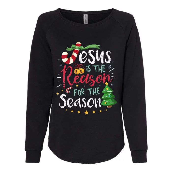 Christian Jesus The Reason Christmas Stocking Stuffer Gift Womens California Wash Sweatshirt