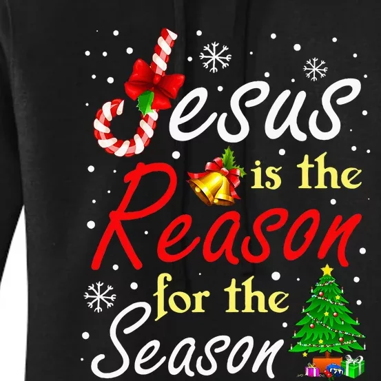 Christian Jesus The Reason Christmas Stocking Stuffer Gifts Women's Pullover Hoodie