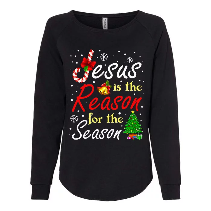 Christian Jesus The Reason Christmas Stocking Stuffer Gifts Womens California Wash Sweatshirt