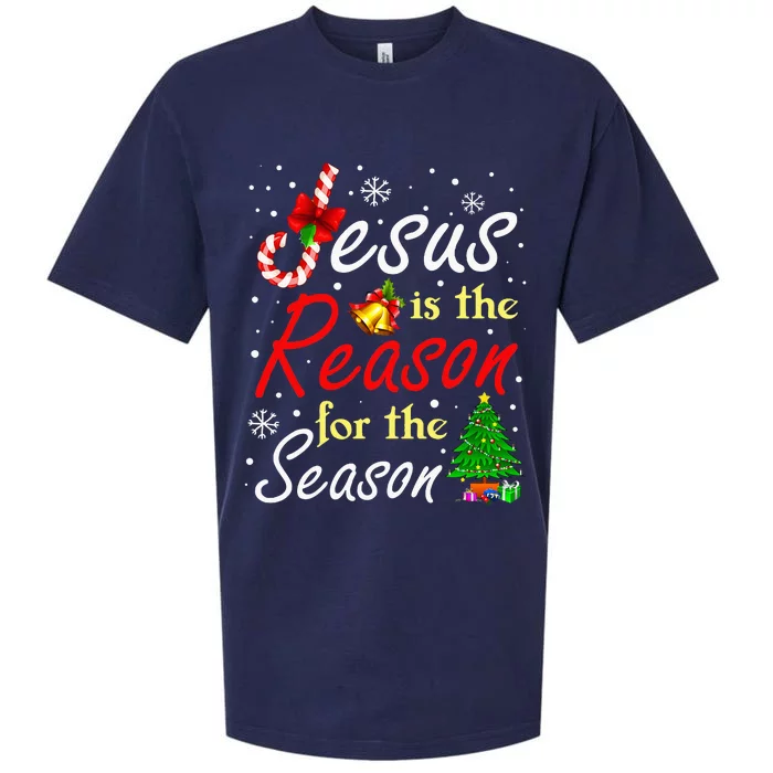 Christian Jesus The Reason Christmas Stocking Stuffer Gifts Sueded Cloud Jersey T-Shirt