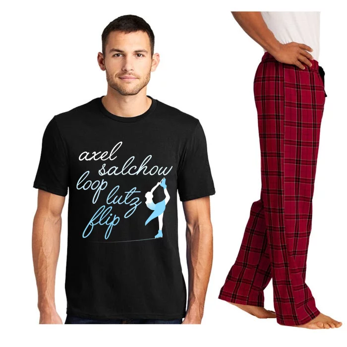 Cute Jump Terms & Skater On Ice Gift Pajama Set