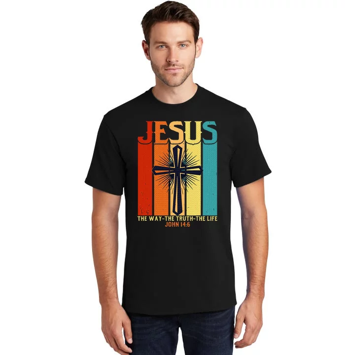 Christian Jesus The Way Truth Life Tall T-Shirt