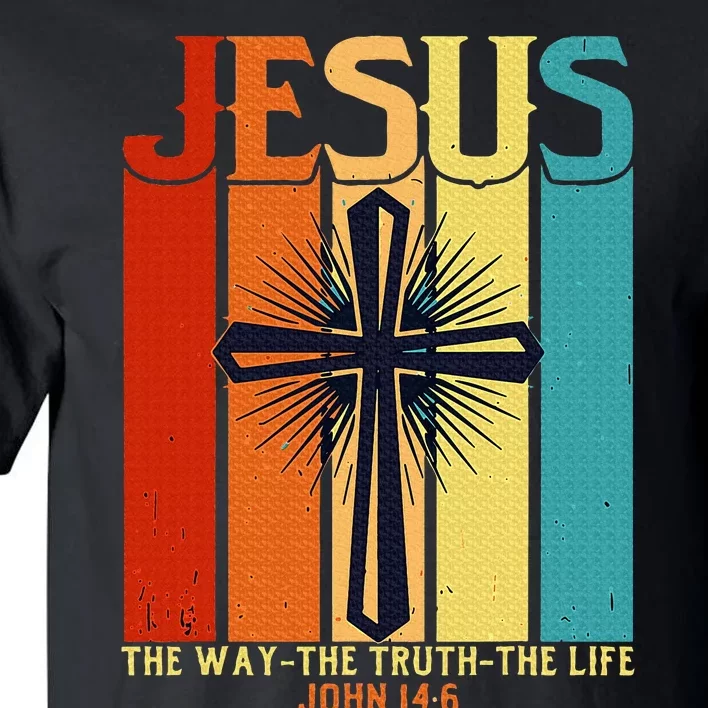 Christian Jesus The Way Truth Life Tall T-Shirt