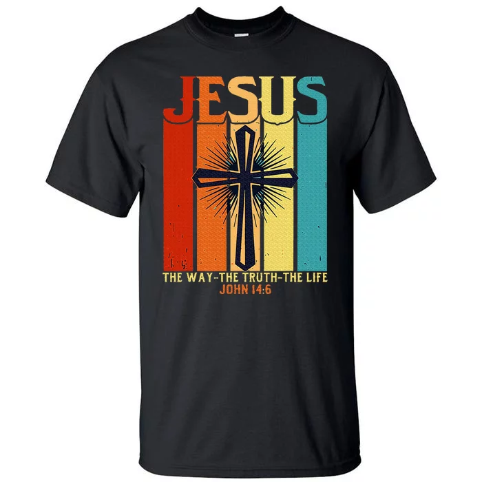 Christian Jesus The Way Truth Life Tall T-Shirt