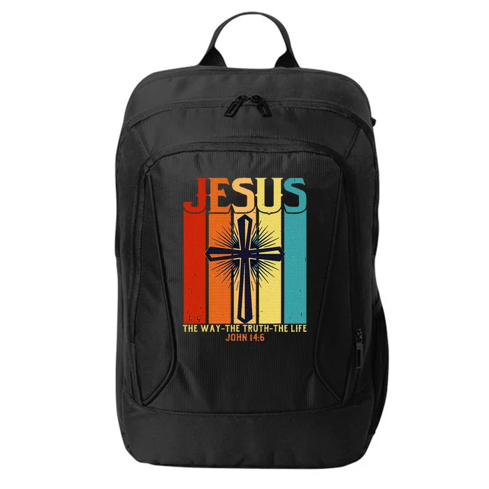 Christian Jesus The Way Truth Life City Backpack