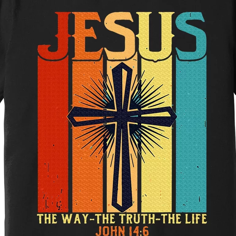 Christian Jesus The Way Truth Life Premium T-Shirt