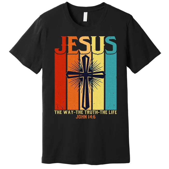 Christian Jesus The Way Truth Life Premium T-Shirt